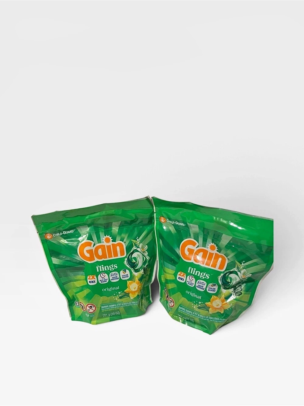 Gain Flings Laundry Detergent Pacs Original Scent 15 Count Laundry Detergent